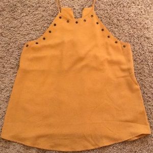 Mustard colored tank
